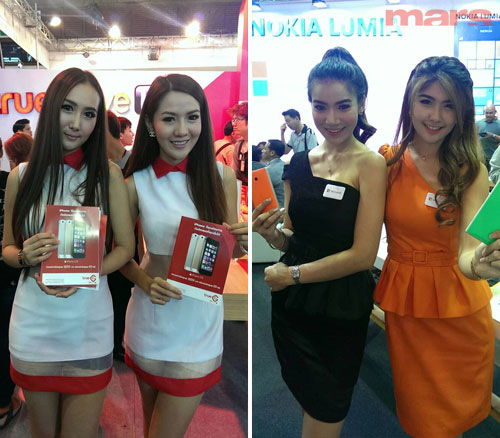 พริตตี้เน้นๆ กับงาน Thailand Mobile Expo 2014