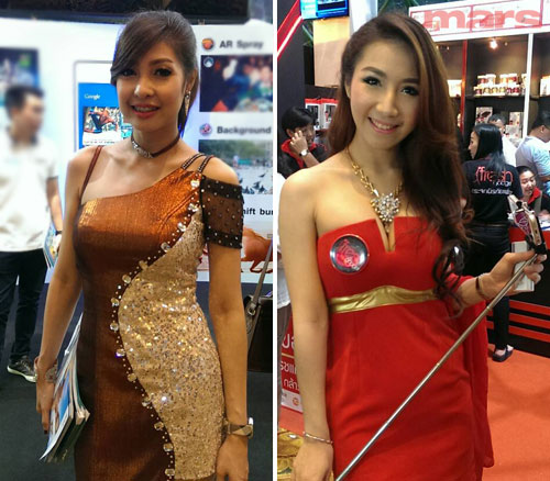 พริตตี้เน้นๆ กับงาน Thailand Mobile Expo 2014