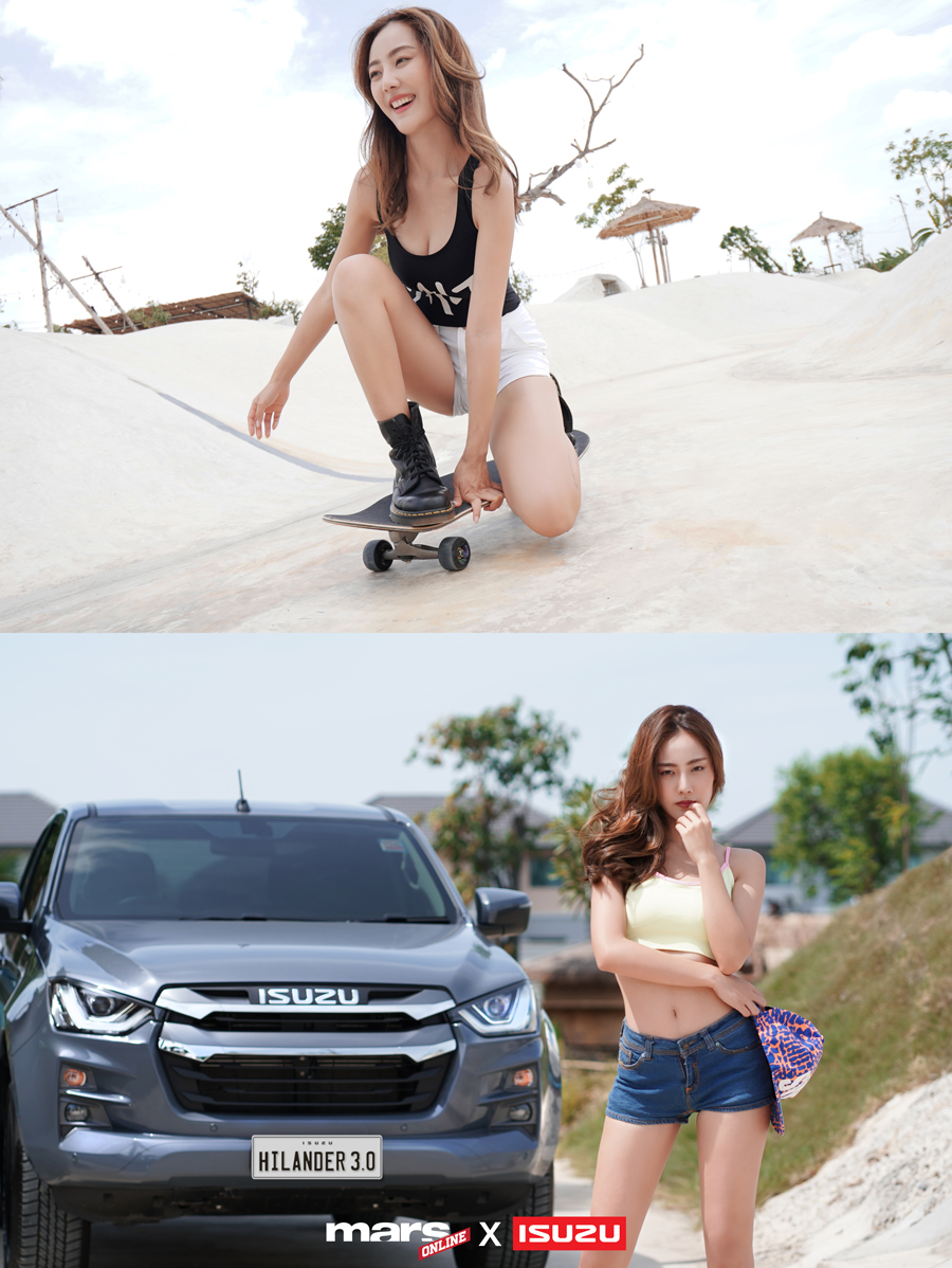 เมจิ-นัชชา สาวสวยยุคใหม่กับกิจกรรมไลฟ์สไตล์สุดคูลที่จะขับ NEW ISUZU D-MAX HI-LANDER รุ่นใหม่ล่าสุด ไปเล่นสเก็ตบอร์ด!!