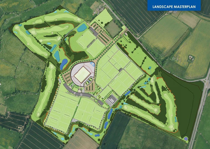 ภาพ Landscap Masterplan ของสนามฝึกซ้อมซีเกรฟ ขนาดกว่า 455 ไร่