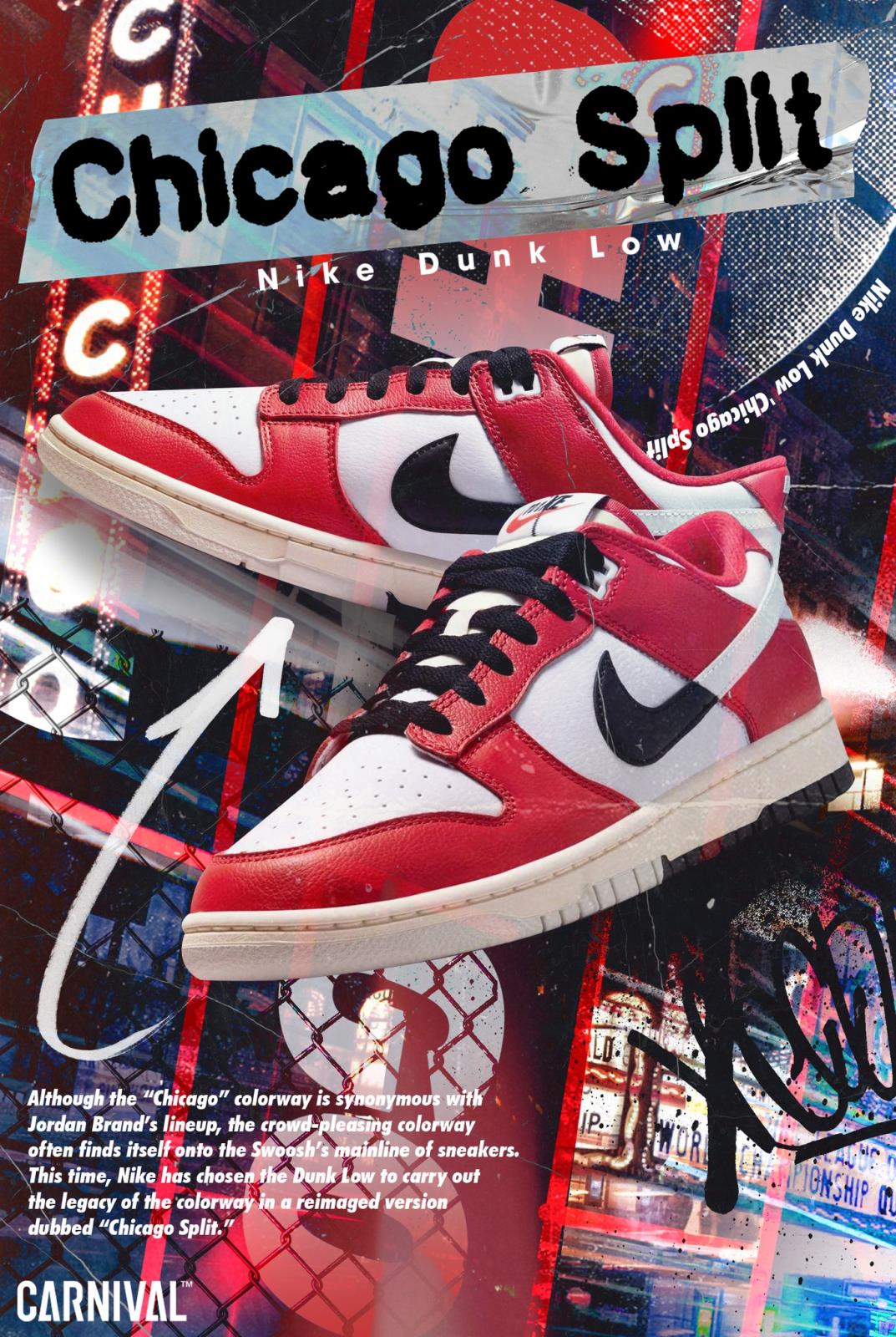 Nike Dunk Low Chicago Split "เเดง-ดำ-ขาว" กับเรื่องราวของสุดยอดทีมแห่งวงการบาสเกตบอล