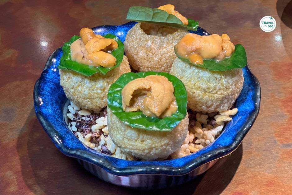 Sea Urchin Pani Puri