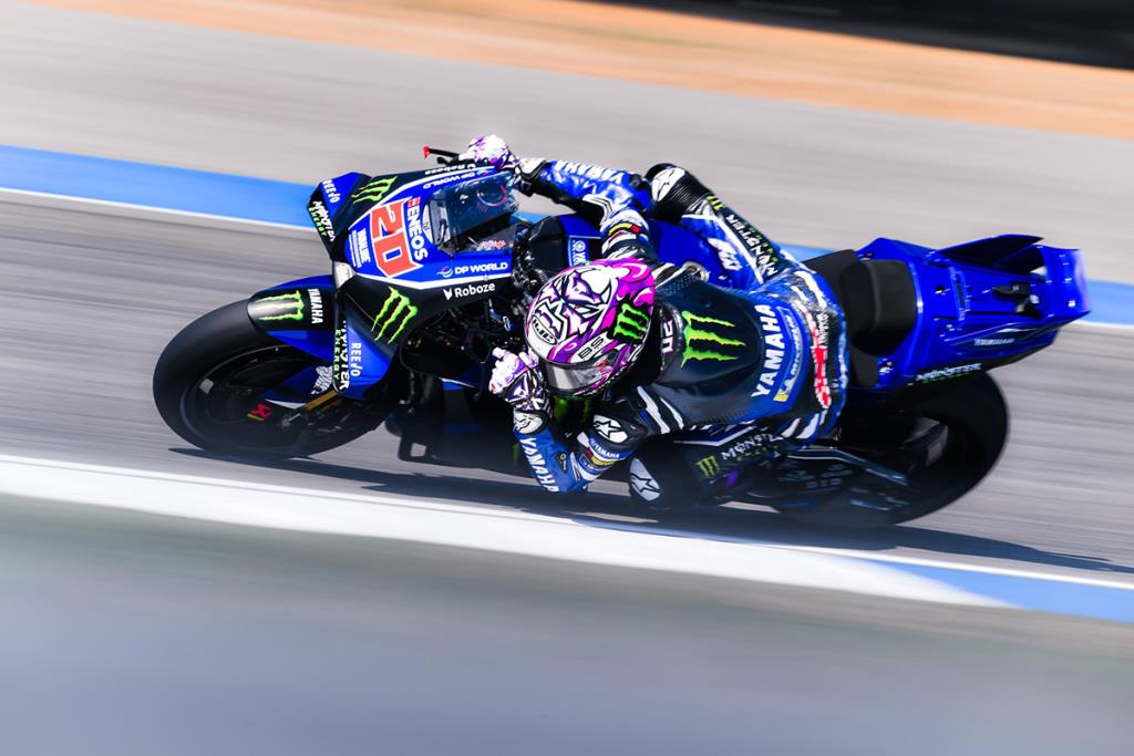 ฟาบิโอ กวาร์ตาราโร ทดสอบรถแข่ง Yamaha YZR-M1 V4