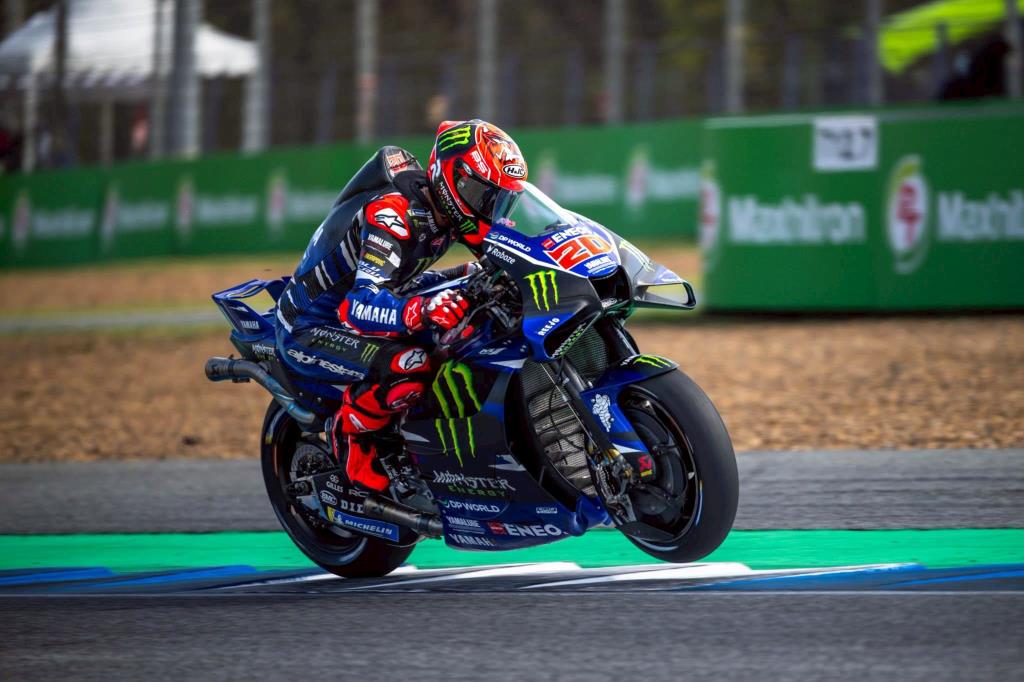 ฟาบิโอ กวาร์ตาราโร นักบิดชาวฝรั่งเศสจากสังกัด มอนสเตอร์ อีเนอร์จี้ ยามาฮ่า โมโตจีพี ทีม