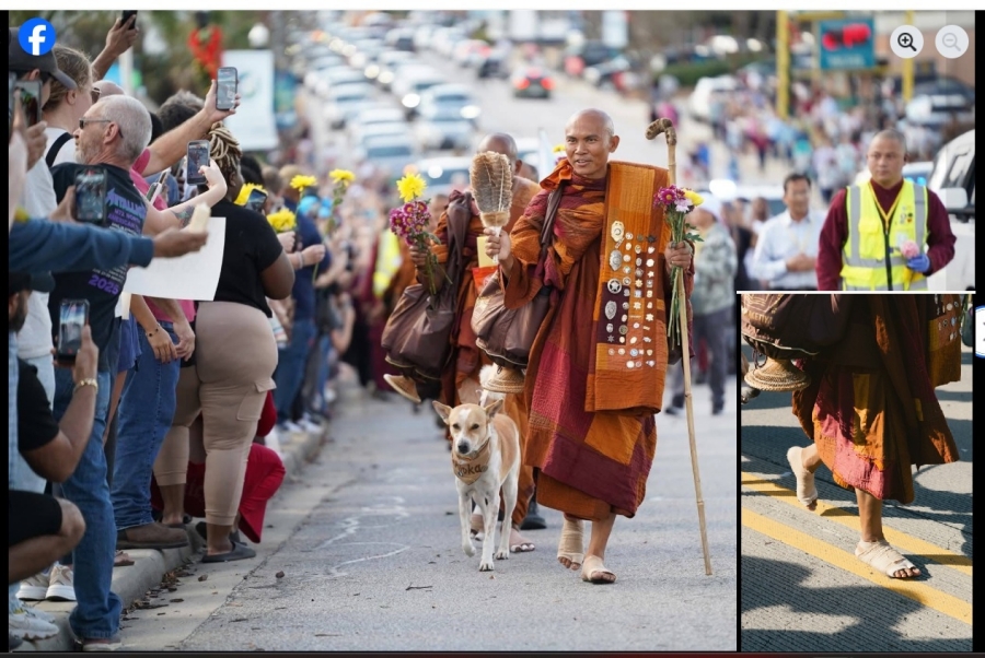 สงฆ์สาวกของพระพุทธเจ้าได้รับการต้อนรับอย่างอบอุ่นจากชาวจอร์เจีย ทั้งนี้ ฝ่าเท้าของพระอาจารย์ปัญญากาโร และพระอาจารย์ปิยธัมโม (ผู้เป็นอาจารย์ของภันเตปัญญากาโร ซึ่งเดินธุดงค์ด้วยเท้าเปล่าตลอดเท่าที่สุขภาพของฝ่าเท้ายังไหว) อยู่ในการบริบาลของผ้าพันแผล ทั้งนี้ ในแต่ละภาพถ่าย หากมองเฉพาะใบหน้า เราจะมิอาจทราบเลยว่าสภาพฝ่าเท้าของท่านทั้งสอง บอบช้ำปานใด ผู้สันทัดกรณีอธิบายว่าการที่ท่านเดินพร้อมกับเจริญสติอยู่กับปัจจุบันอย่างต่อเนื่องเป็นเวลานาน ส่งผลให้จิตของท่านมีสมาธิในขั้นอัปปนาสมาธิ จิตไม่เสวยอารมณ์ทุกข์หรือสุข ดังนั้น เนื้อหนังเอ็นกระดูกของฝ่าเท้าได้รับผลจากการเดินสัมผัสพื้น คือ ช่วยให้รู้สึกตัวกับปัจจุบันในทุกการย่างก้าว แต่ความเจ็บปวดทางกายภาพมิได้รบกวนจิตใจของท่าน กระนั้นก็ตาม ท่านก็ต้องดูแลทำแผลและเยียวยาสุขภาพของฝ่าเท้าอย่างเหมาะสม 