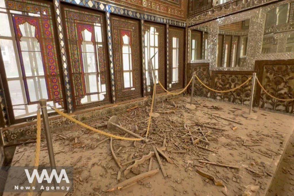 มรดกโลกพระราชวังโกเลสตานถูกโจมตีเสียหายจากสงคราม 2 รุม 1 (ภาพ : โต๊ะข่าวต่างประเทศ MGR)