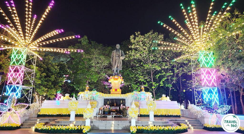 พระบรมราชานุสาวรีย์พระบาทสมเด็จพระนั่งเกล้าเจ้าอยู่หัว (รัชกาลที่ ๓) อุทยานเฉลิมกาญจนาภิเษก จ.นนทบุรี