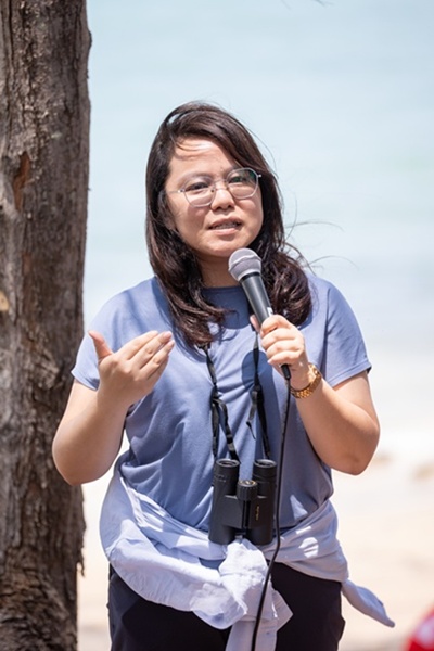 นางสาวขวัญข้าว สิงหเสนี ผู้อำนวยการสมาคมอนุรักษ์นกและธรรมชาติแห่งประเทศไทย
