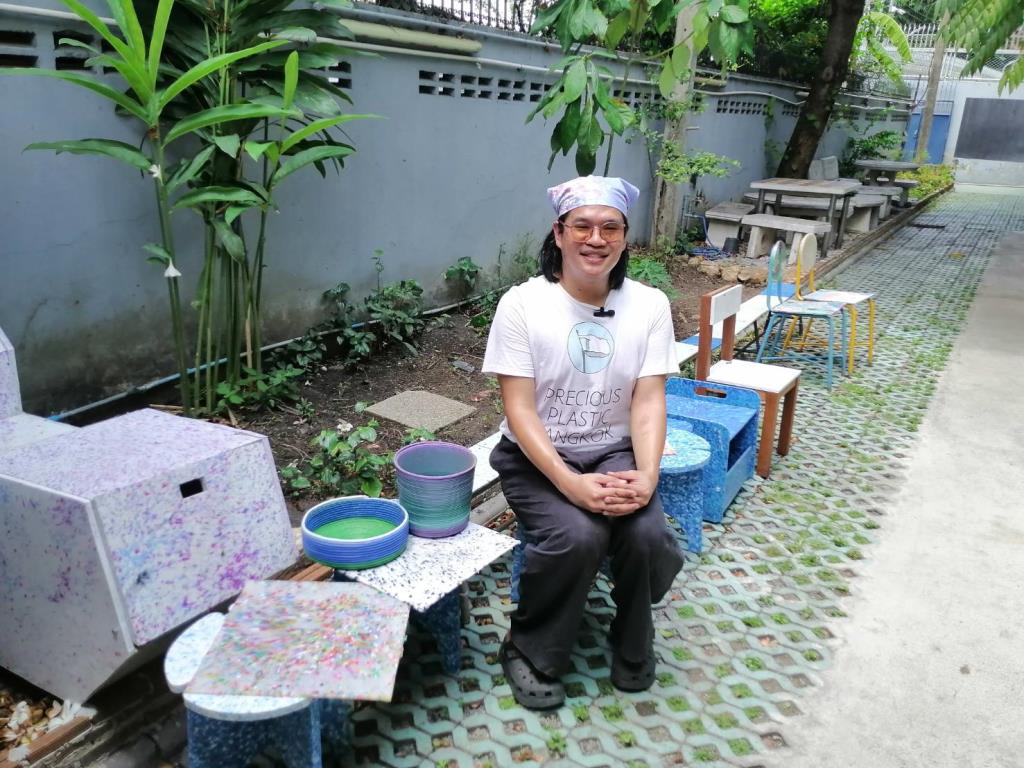 ‘ปฐม สังข์เดช’ ผู้จัดการโครงการพัฒนาชุมชน Precious Plastic Bangkok