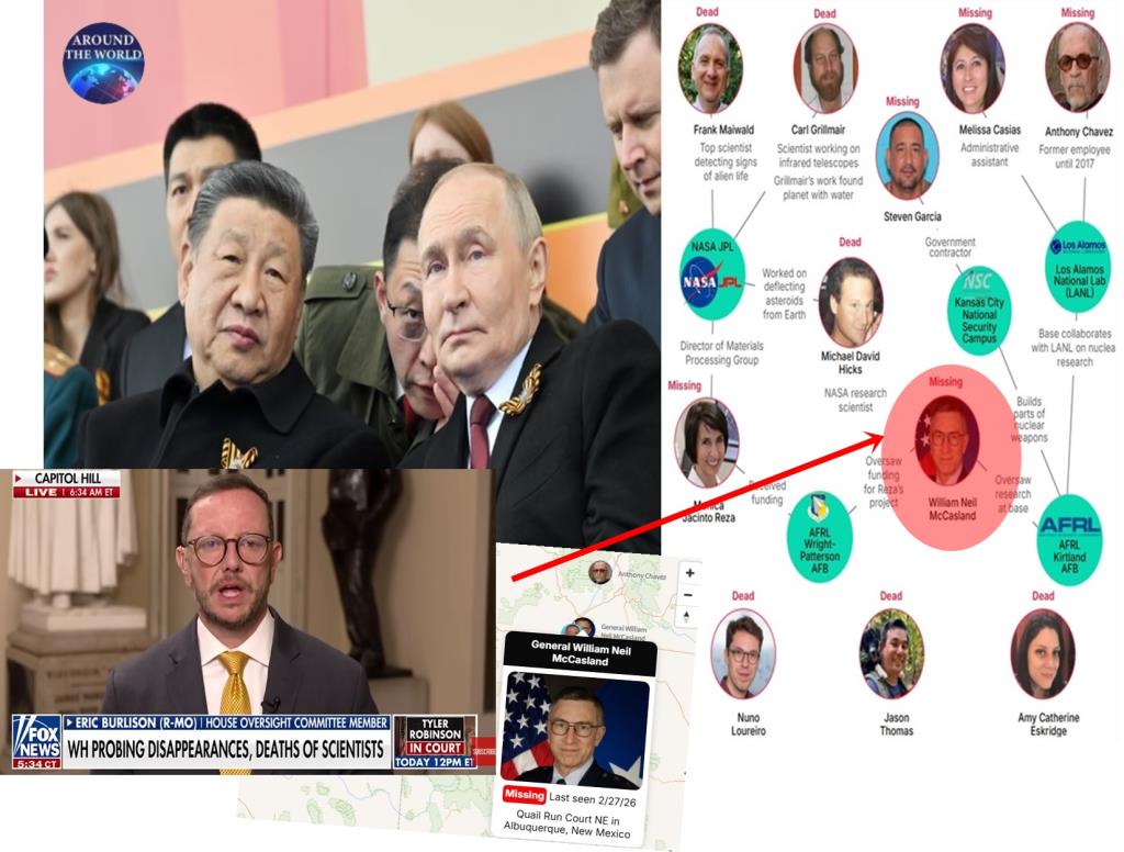 สุดสะพรึง! สส.อเมริกันเชื่อ “นักวิทยาศาสตร์นิวเคลียร์สหรัฐฯ” ในโครงการลับสุดยอดไม่ต่ำกว่า 11 คนเกิด “สาบสูญ-เสียชีวิตปริศนา” อย่างเป็นรูปแบบ ชี้อาจเป็นฝีมือ “รัสเซีย-จีน” ทำเนียบขาวประกาศสอบด่วน