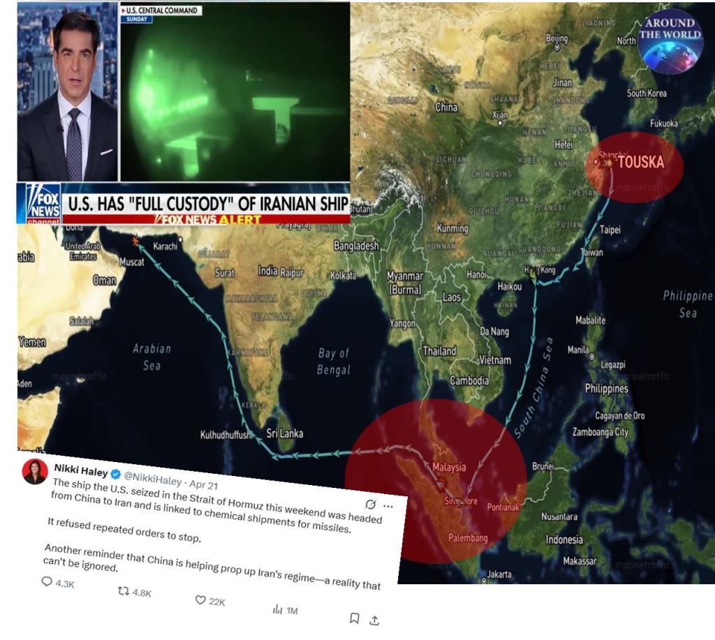 “ทรัมป์” เปิดหน้าชก “สี จิ้นผิง” อ้างสุดผงะเรือสินค้าอิหร่านมี “ของขวัญจากจีน” บนลำ พบจอดครั้งสุดท้ายที่ “มาเลเซีย” ก่อนโดนสกัดในอ่าวโอมาน