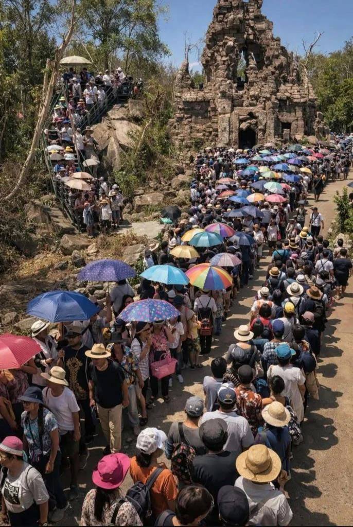 คนเนืองแน่น หลังปราสาทตาควายเปิดให้เข้าชม (ชั่วคราว) ในช่วงสงกรานต์ 