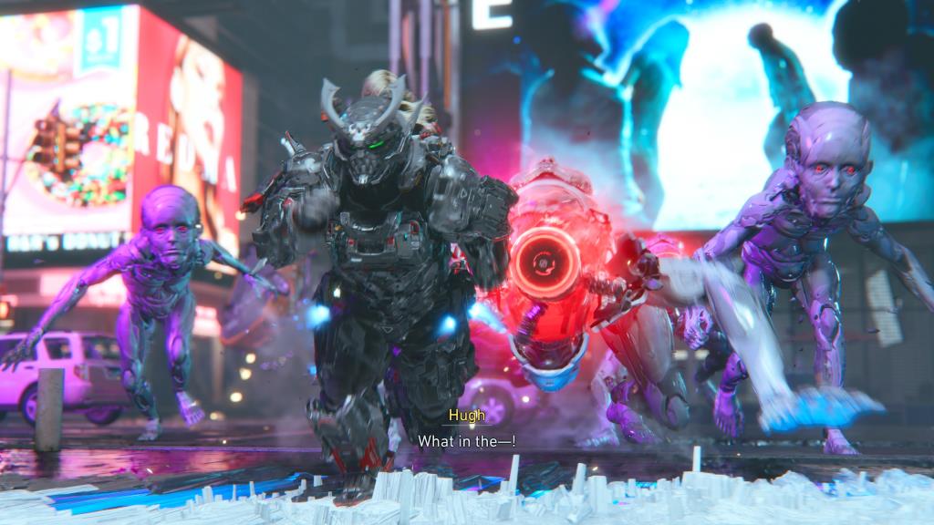 ทั้งสองจึงต้องร่วมมือกัน วิ่งกระเตงฟัด กับเหล่าเครื่องจักรสังหาร