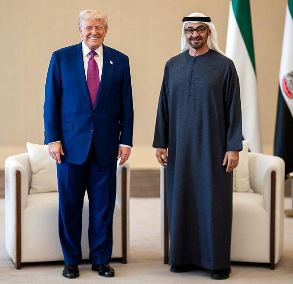 ชีค โมฮาเหม็ด บิน ซาเยด อัล นาห์ยาน และ โดนัล ทรัมป์