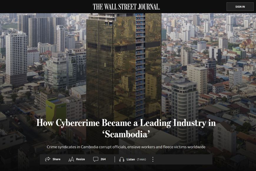 สื่อเขมรหัวร้อน! โซเชียลไทยติด #Scambodia อ้างคำเตือนสถานทูตจีนโบ้ยไทย 'ต้นทางสแกม'