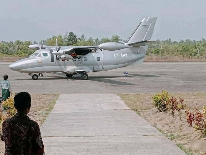 เครื่องบินเล็ก L-410 เริ่มบินรับส่งผู้โดยสารจากย่างกุ้ง ไปยังเมืองเจ้าก์ผิ่ว-เกาะมานอ่อง ในรัฐยะไข่ และมะริด ทวาย ป๊กปยิน กับเกาะสอง ในภาคตะนาวศรี ตั้งแต่วันที่ 24 เมษายน 2569