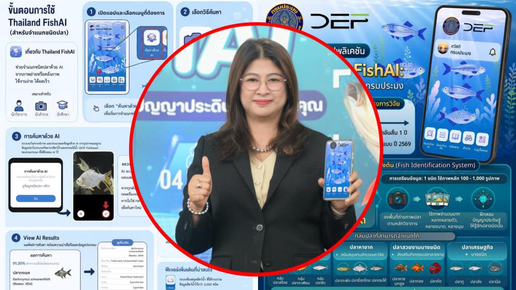 "กรมประมงแจงดราม่าแอปฯ 9 ล้าน ถ่าย 'ปลานิล' เป็น 'ปลาคาร์ฟ' ชี้ยังเป็นแค่ระบบต้นแบบ นำร่อง 50 ชนิด"