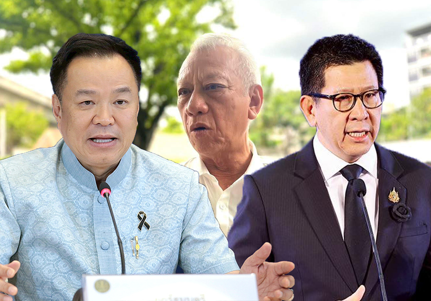 อนุทิน ชาญวีรกูล - เอกนิติ นิติทัณฑ์ประภาศ - พิพัฒน์ รัชกิจประการ  