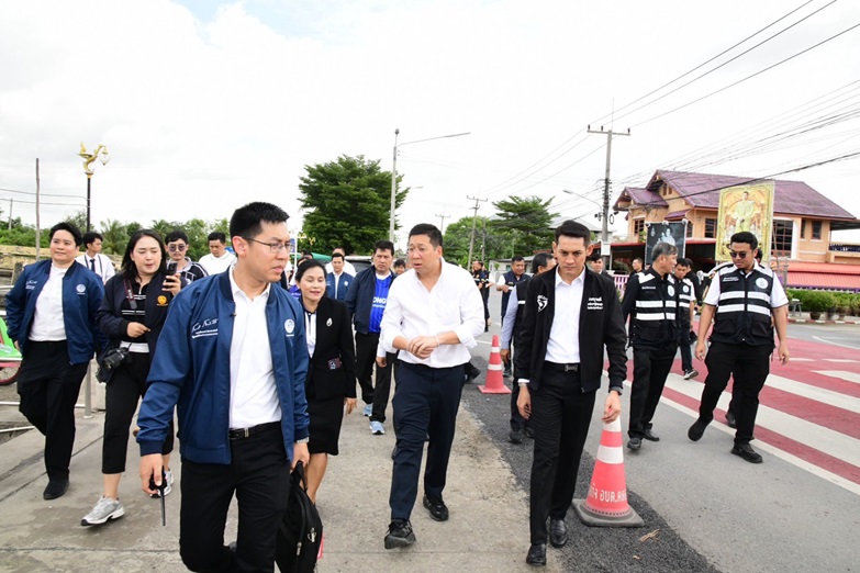“ภัทรพงศ์”ลงพื้นที่ปทุมธานี  กำชับแก้จุดเสี่ยงหน้าโรงเรียน-จุดกลับรถ ทล.352 “ธัญบุรี – คลองระพีพัฒน์