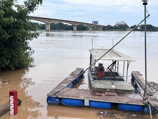 ระดับน้ำโขงที่จ.หนองคาย เพิ่มขึ้นต่อเนื่อง ใกล้จุดเตือนภัยน้ำท่วมแค่ 0.92 เมตร 