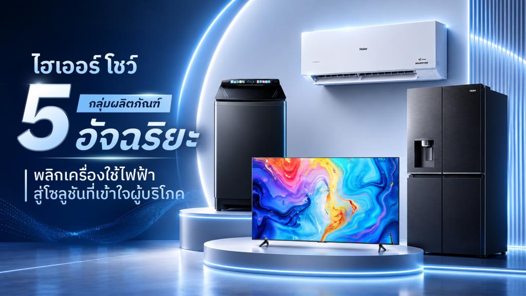 ไฮเออร์ปักธง AI Appliance รุก 5 กลุ่มสินค้าอัจฉริยะ