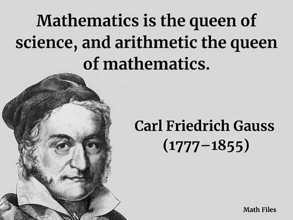 Carl นักคณิตศาสตร์ชาวเยอรมันผู้ยิ่งใหญ่ ภาพจาก @Math_files