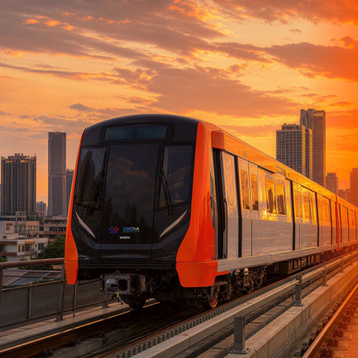 รถไฟฟ้าสายสีส้ม ขบวนแรกถึงไทยปลาย พ.ย. 69 เตรียมเปิดเดินรถสายตะวันออกต้นปี 71