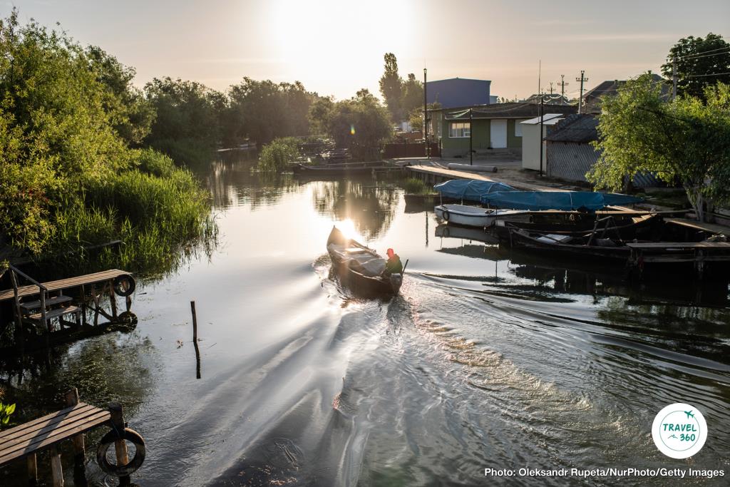 วิถีชีวิตในลำคลองจากแม่น้ำดานูบ ที่ยูเครน