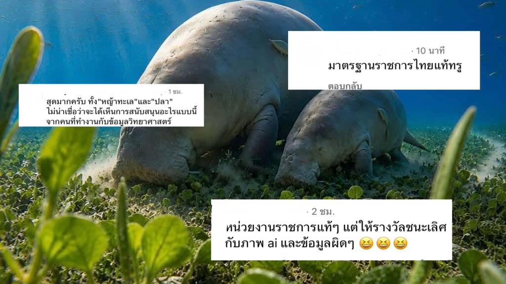 ดรามาสนั่น! ภาพ AI “พะยูน 4 ขา” คว้ารางวัลชนะเลิศ ชาวเน็ตจี้แจงเกณฑ์ตัดสิน–ยอดไลก์ต่างชาติ