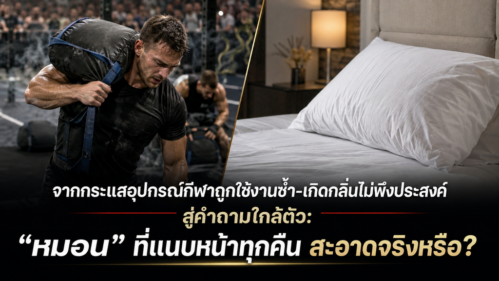 กระแสงานกีฬาใหญ่ สะท้อนคำถามใกล้ตัว: ของใช้ที่สัมผัสร่างกายซ้ำ ๆ สะอาดพอจริงหรือ?
