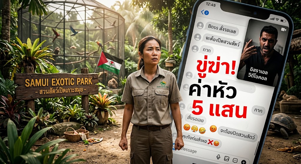 เดือด! เจ้าของสวนสัตว์เปิดบนเกาะสมุย เผยถูก ชาวอิสราเอลป่วนหนัก ขู่ฆ่า -คุกคาม ตั้งค่าหัวสูง 5 แสน