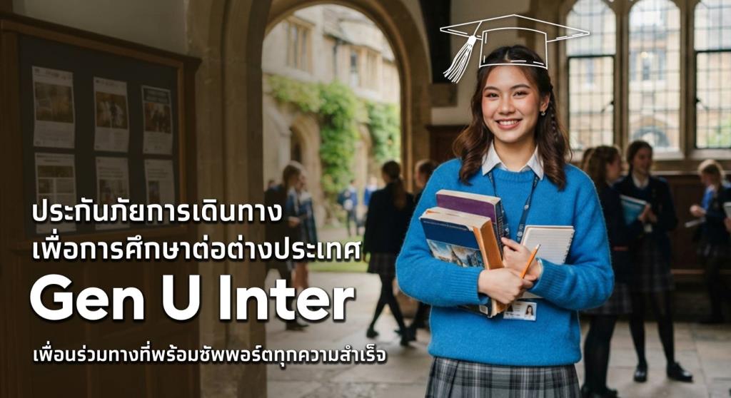เอาใจสายเรียนนอก! เคพีไอ จับมือ ธนาคารกรุงไทย ปล่อยแผนประกัน "GEN U INTER" ยกระดับความคุ้มครองค่ารักษาเจ็บป่วย-อุบัติเหตุสูงสุด 5 ล้าน มีแผนประกันเลือกได้ 3-25 เดือน