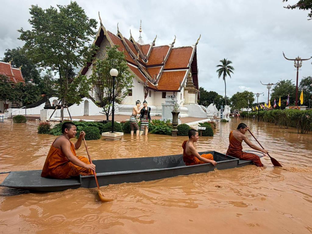 น่านน้ำลด “วัดภูมินทร์”ยังเสี่ยง! ทั้งร้าวลึก-ทรุดเพิ่ม เอียงไม่เท่ากัน