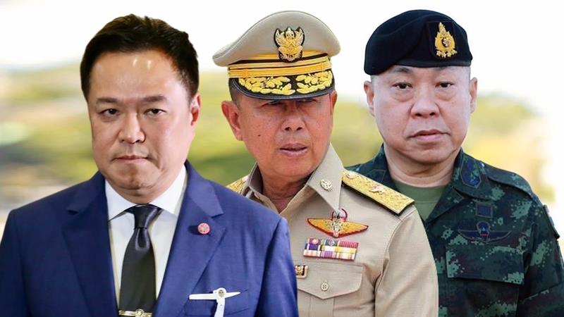 อนุทิน ชาญวีรกูล - พล.อ.อดุลย์ บุญธรรมเจริญ - พล.อ.ชัยพฤกษ์ ด้วงประพัฒน์