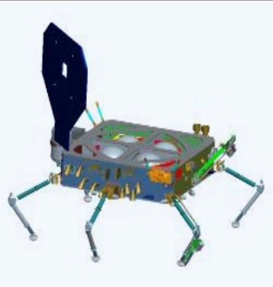 hopper ยานกระโดดที่ใช้ตะกายลงหน้าผาชันของแอ่งหลุมอุกกาบาต ภาพจาก CNSA Watcher