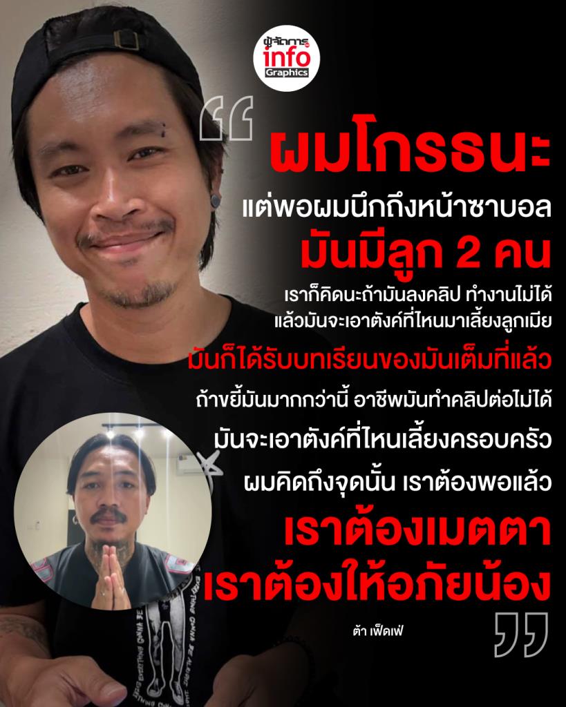 ผมโกรธนะ มันได้รับบทเรียนของมันเต็มที่แล้ว เราต้องให้อภัยน้อง 