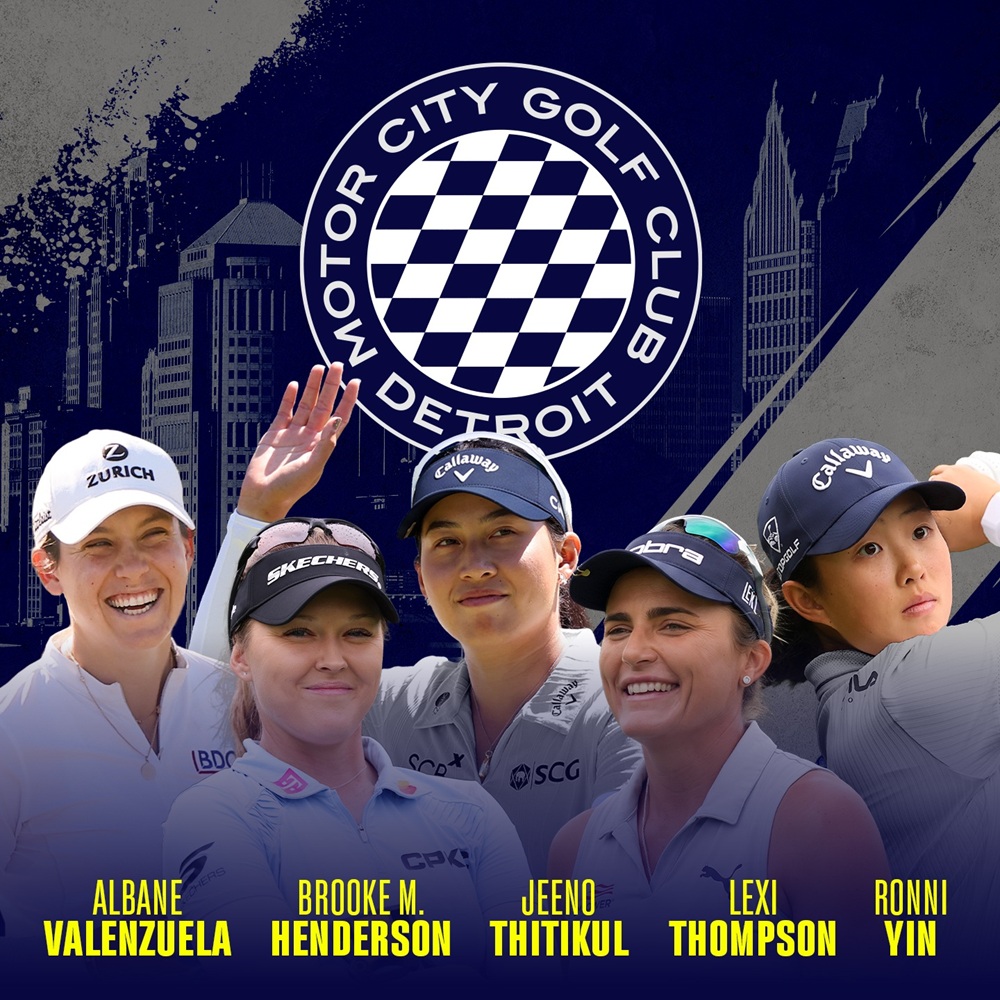 ทีม Motor City Golf Club ประกอบด้วย บรู๊ค เฮนเดอร์สัน, อาฒยา ฐิติกุล, เล็กซี่ ธอมป์สัน, หยิน รัวหนิง และ อัลบาน วาเลนซูเอล่า