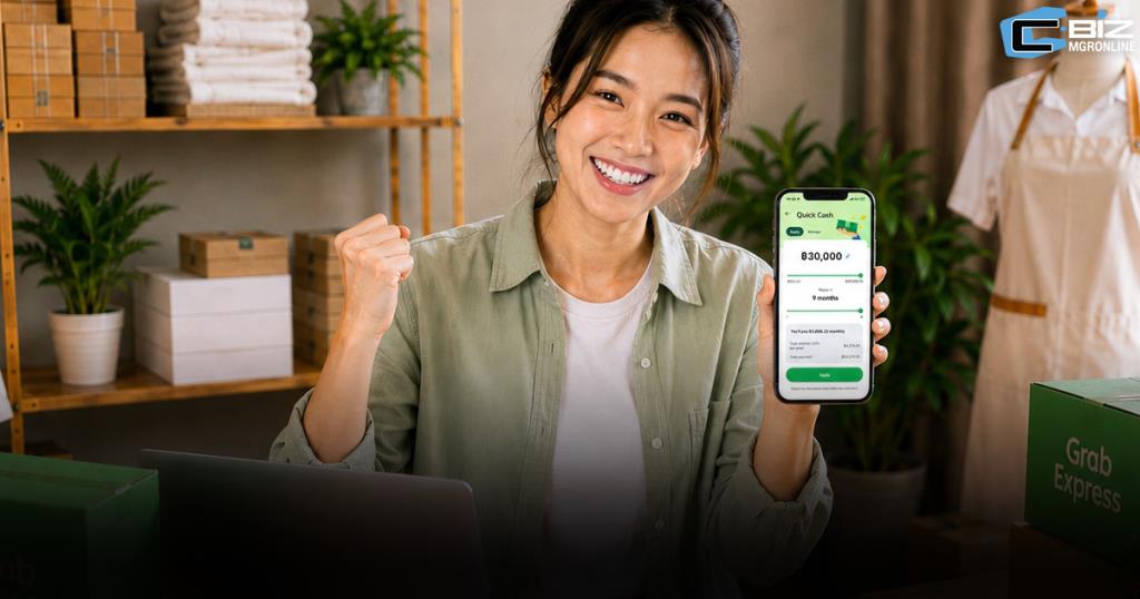 แกร็บ เผยอินไซต์ 4 เดือน 'Grab Quick Cash' ชี้กลุ่ม 'คนวัยทำงาน' กู้เฉลี่ย 70%