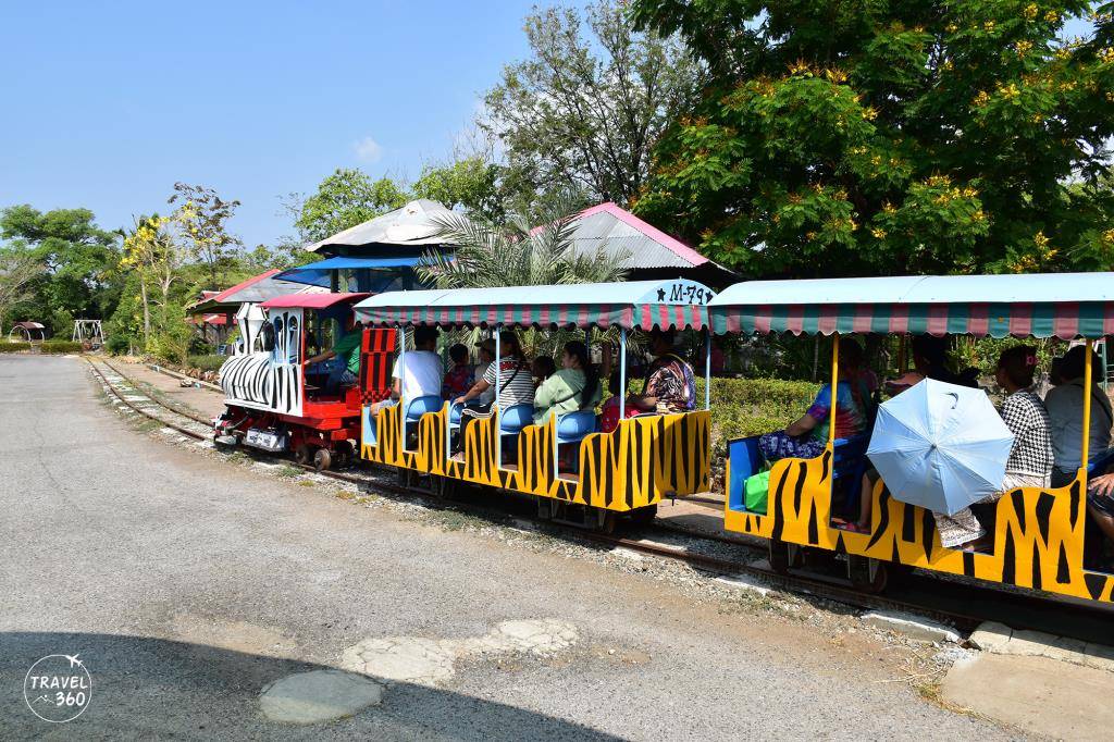 นั่งรถไฟเล็กเที่ยวรอบสวนสัตว์