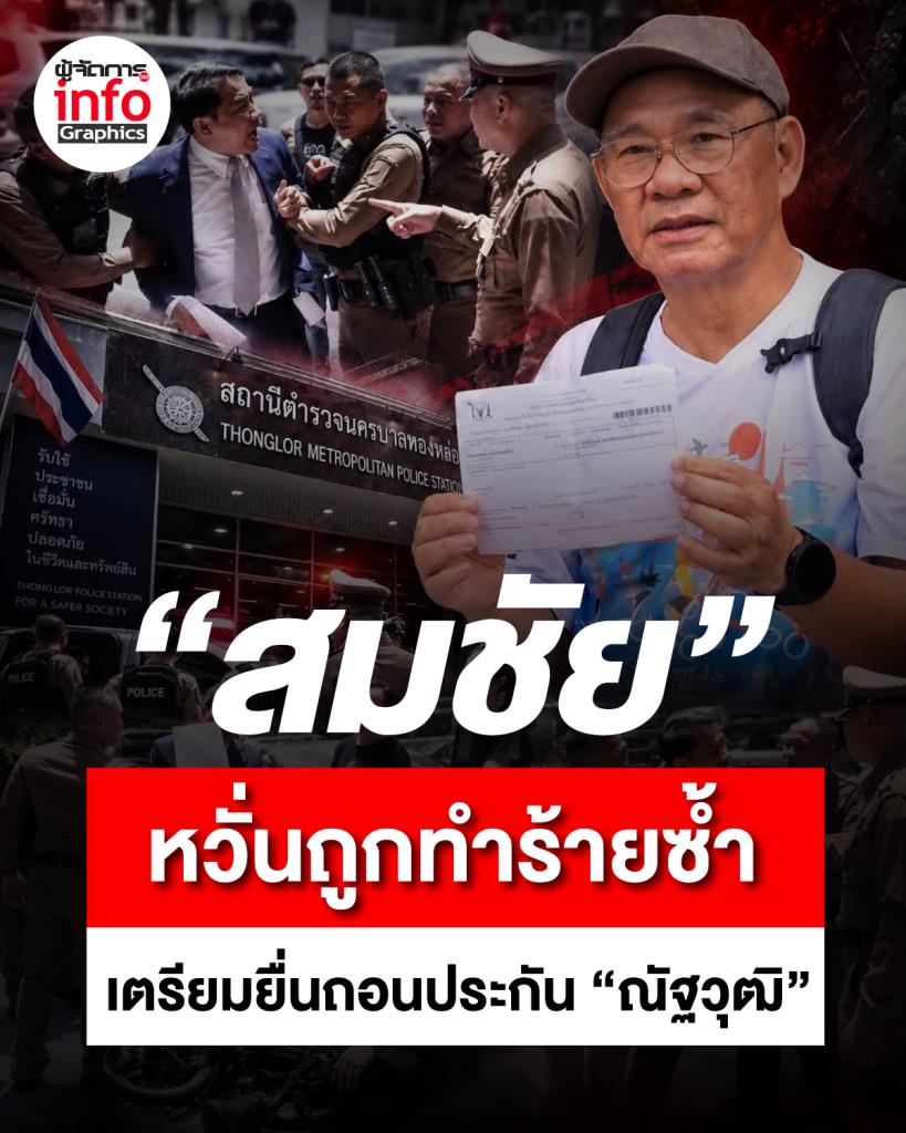 “สมชัย” หวั่นถูกทำร้ายซ้ำ เตรียมยื่นถอนประกัน “ณัฐวุฒิ
