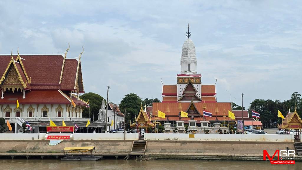 วัดพุทไธศวรรย์ วัดตั้งอยู่ริมแม่น้ำนอกเกาะเมืองอยุธยาทางด้านใต้ 