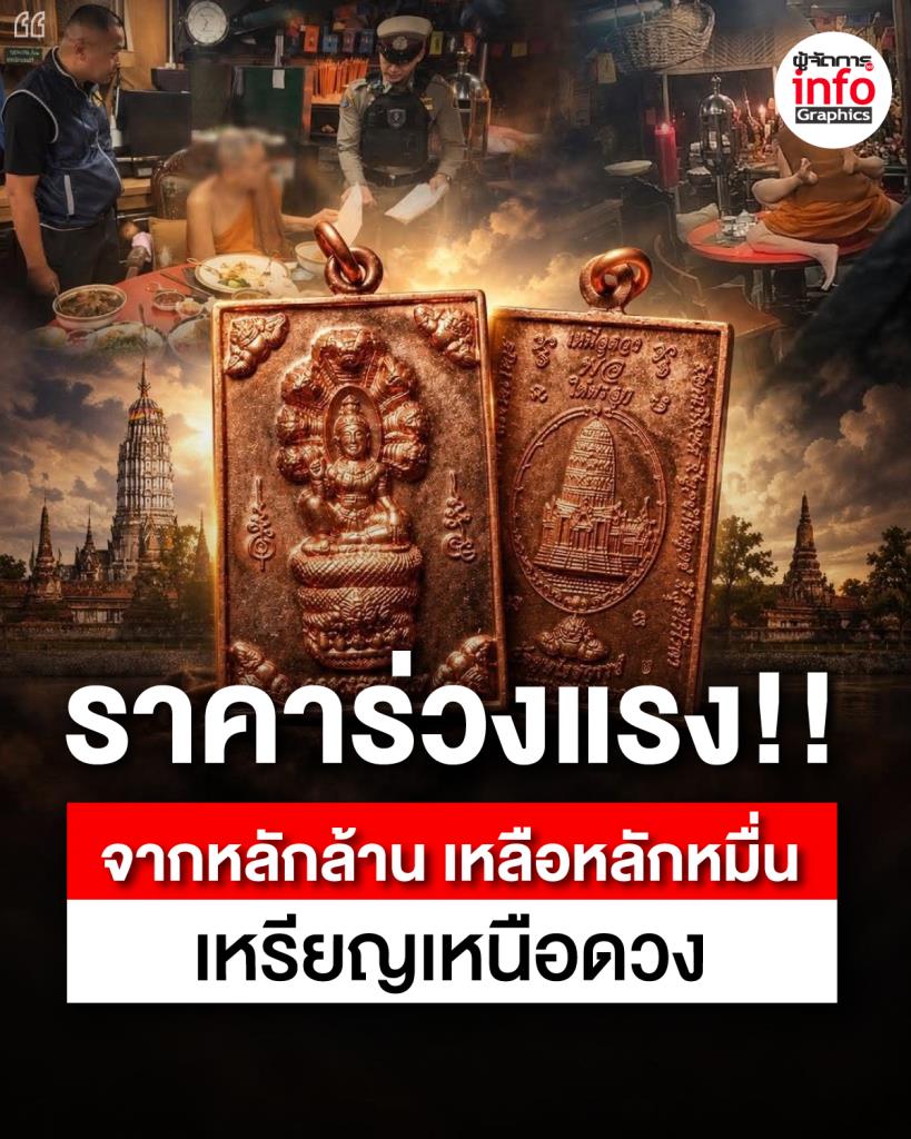 ราคาร่วงแรง!! จากหลักล้าน เหลือหลักหมื่น เหรีญเหนือดวง