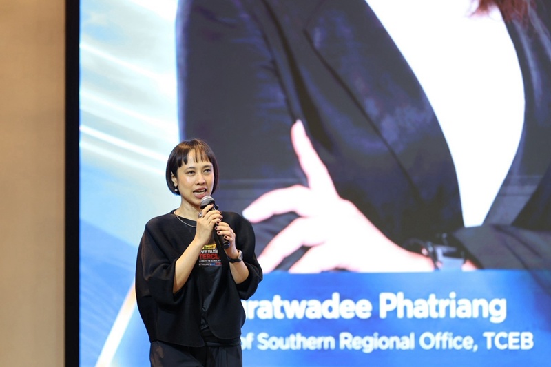 นางสาวสุรัติวดี เพชรเรียง ผู้อำนวยการ สำนักงานส่งเสริมการจัดประชุมและนิทรรศการ ภาคใต้ (สสปน.)