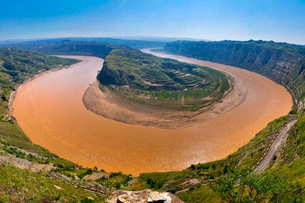 แม่น้ำเหลืองในจีน ภาพจาก www.initiativesrivers.org