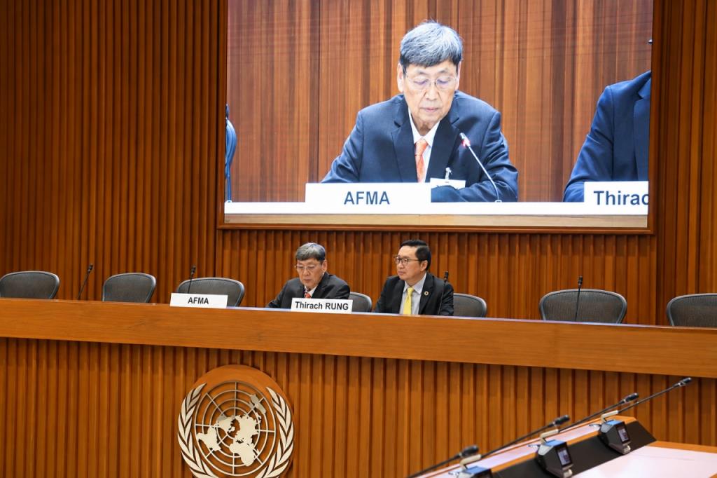 ดร.ธนศักดิ์ วหาวิศาล ขึ้นกล่าวในงาน Climate & Sustainability Capital Forum (CSCAP 2026)