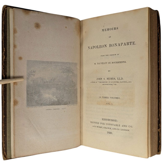 บันทึกความทรงจำของ Napoleon ที่ 1 ภาพจาก sanchosrarebooks.co.uk