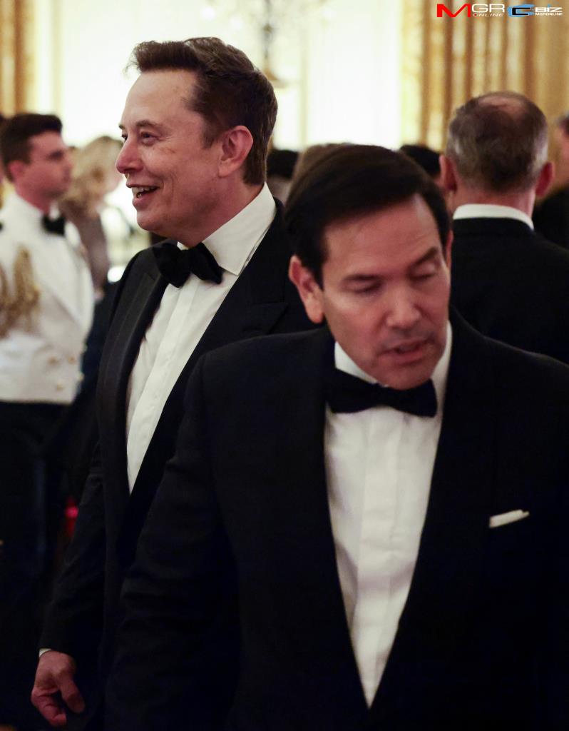 Elon Musk ซีอีโอของ Tesla และ Marco Rubio รัฐมนตรีว่าการกระทรวงการต่างประเทศสหรัฐฯ