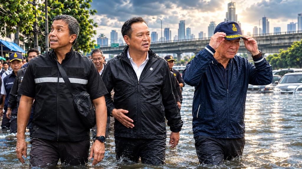 ชัชชาติ สิทธิพันธุ์ - อนุทิน ชาญวีรกูล - ทรงศักดิ์ ทองศรี
