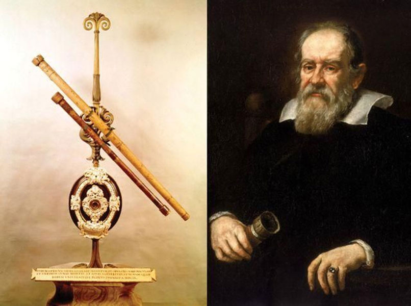 กล้องโทรทรรศน์ของ Galileo Galilei ภาพจาก www.pinterest.com