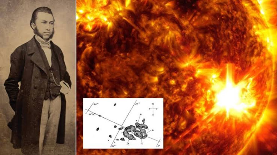 Richard Christopher Carrington กับการเกิดปรากฏการณ์เปลวสุริยะที่เขาเห็น ในปี 1859 ภาพจาก HISTORY NEXUS